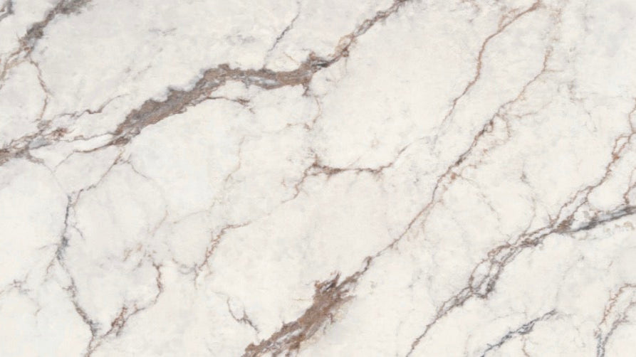 R010 Calacatta Gold Printed Quartz Jumbo Slabs