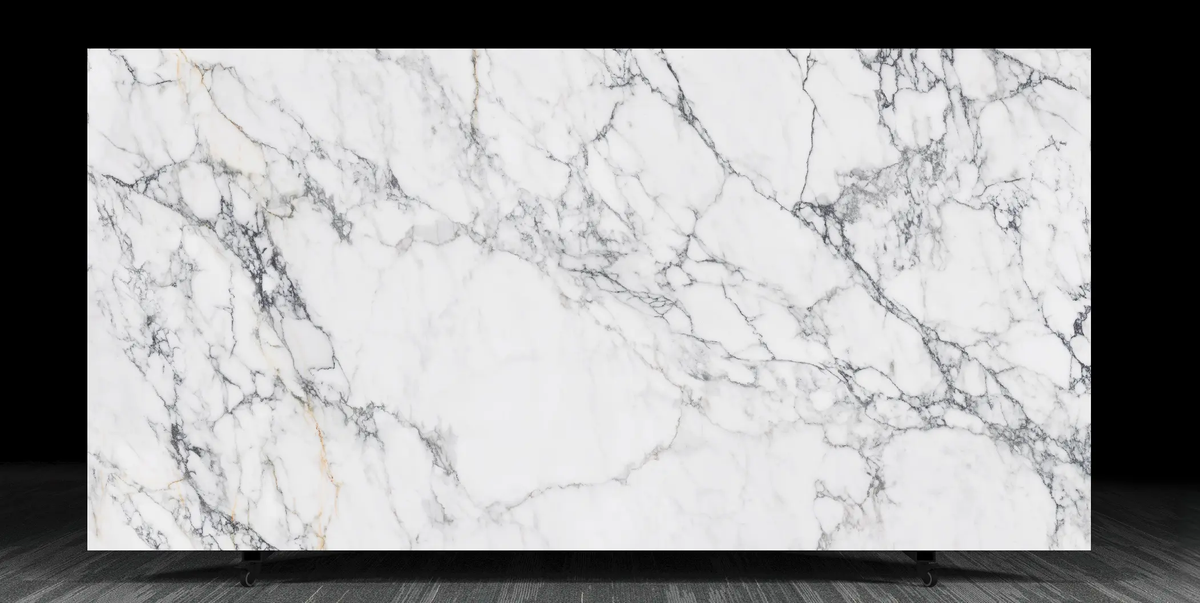 Digital printed Calacatta Quartz Slab R025 Vietnam Quartz Slabs