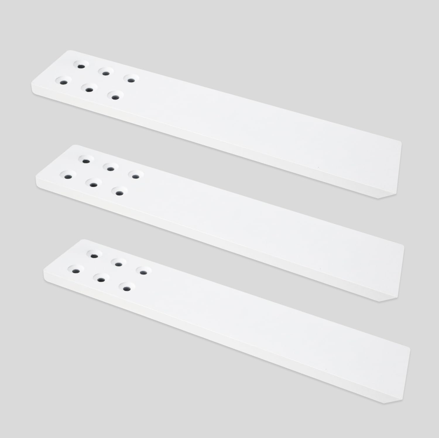 Countertop Support Bracket 4 Pack 12" Lx 2.5" W Hidden Black Knee Wall Support Countertop Bracket 3/8" Thick Heavy Duty for Quartz/Granite/Wood/Concret Countertops Screws Included