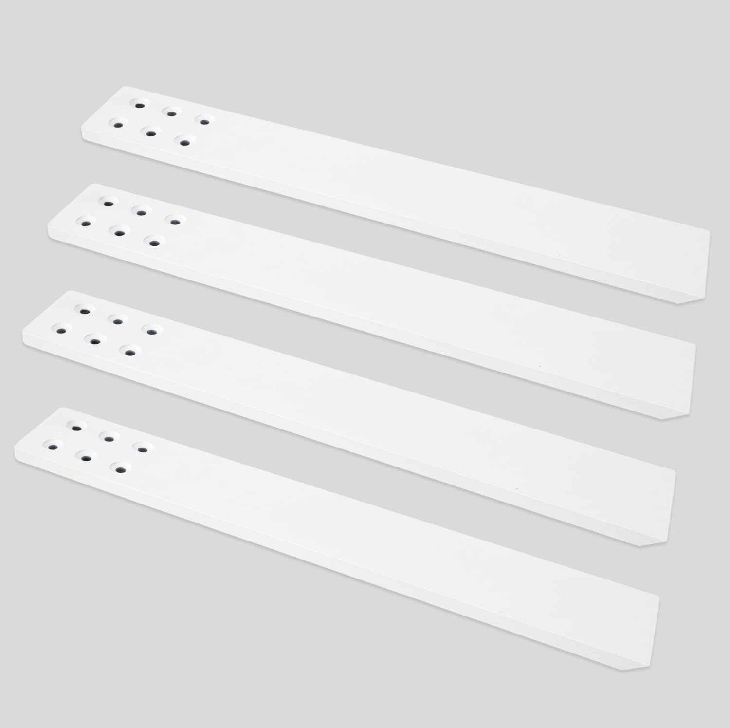 Countertop Support Bracket 4 Pack 12" Lx 2.5" W Hidden Black Knee Wall Support Countertop Bracket 3/8" Thick Heavy Duty for Quartz/Granite/Wood/Concret Countertops Screws Included