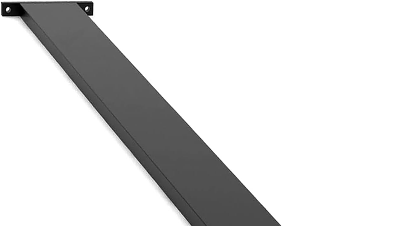Hidden Island Countertop Support Bracket 2 Pack Black 36 Inch Heavy Duty Granite Countertop Bracket Iron Island Support Brackets for Granite Quartz Wood