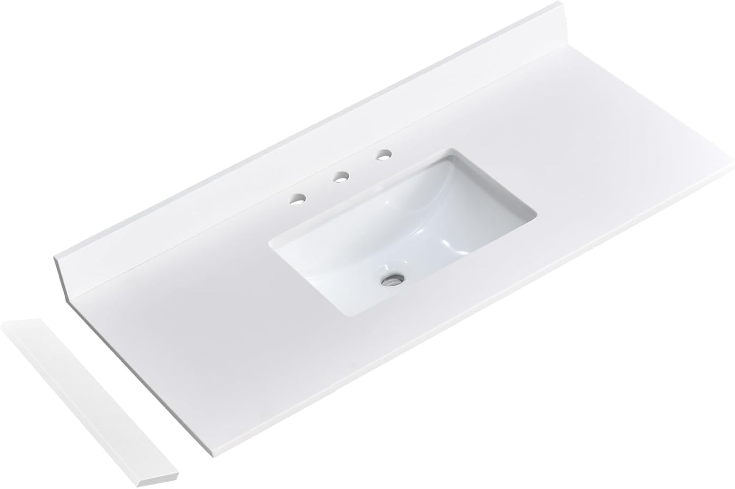 Pure White Quartz Vanity Top 36 x 22 with Sink