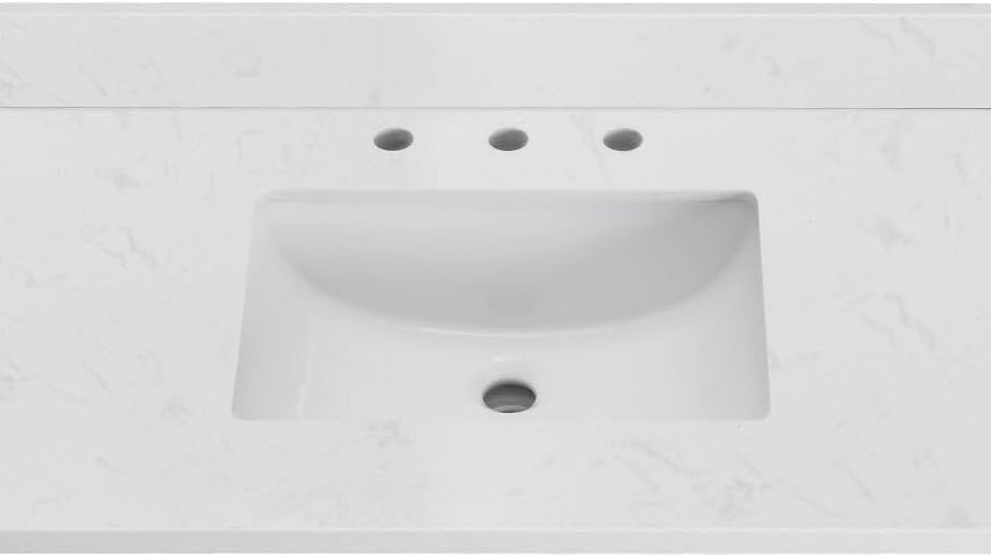 Engineered Stone 48 Inch Vanity Sink Top 