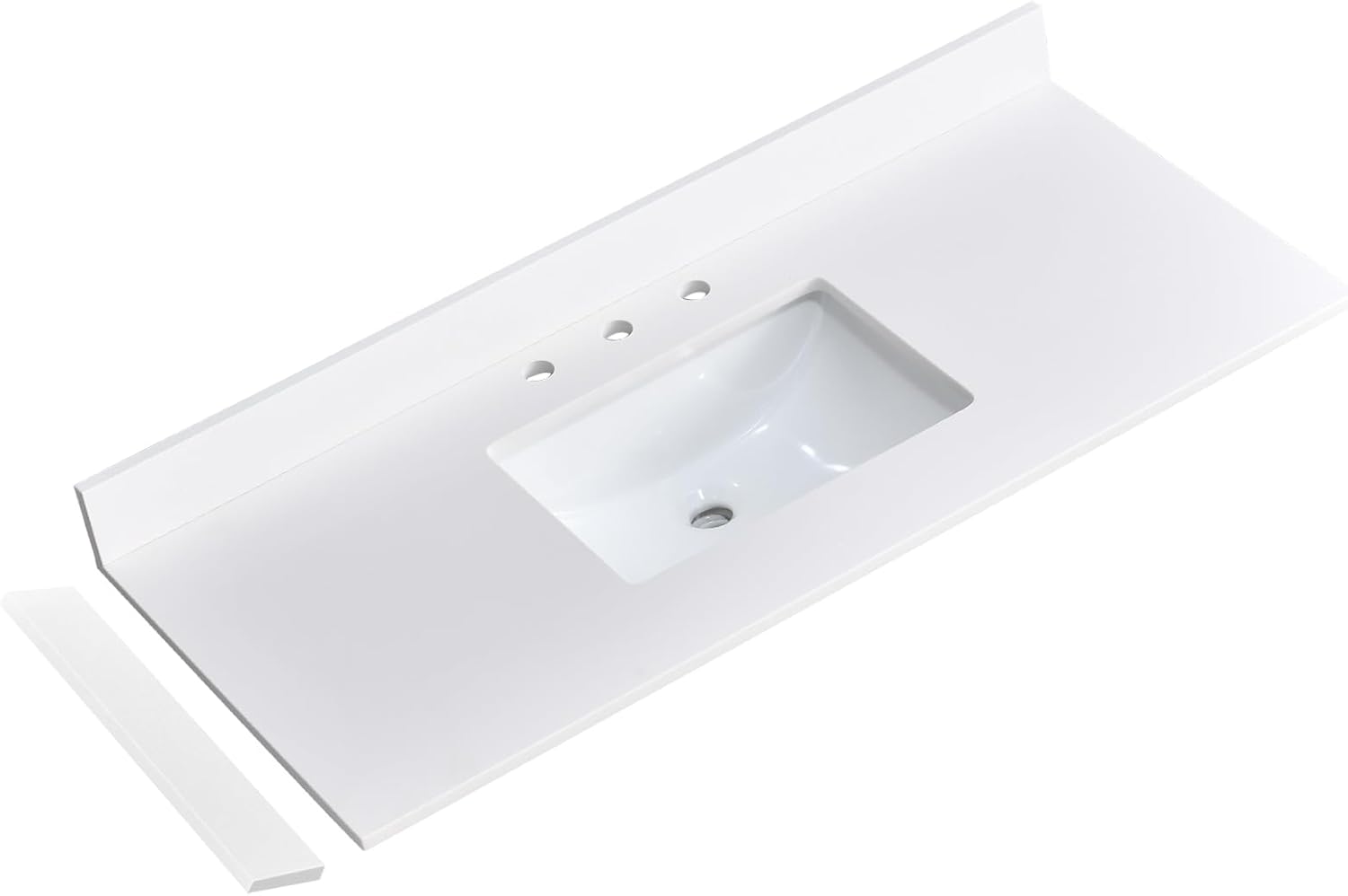 Pure White Quartz Vanity Top 36 x 22 with Sink