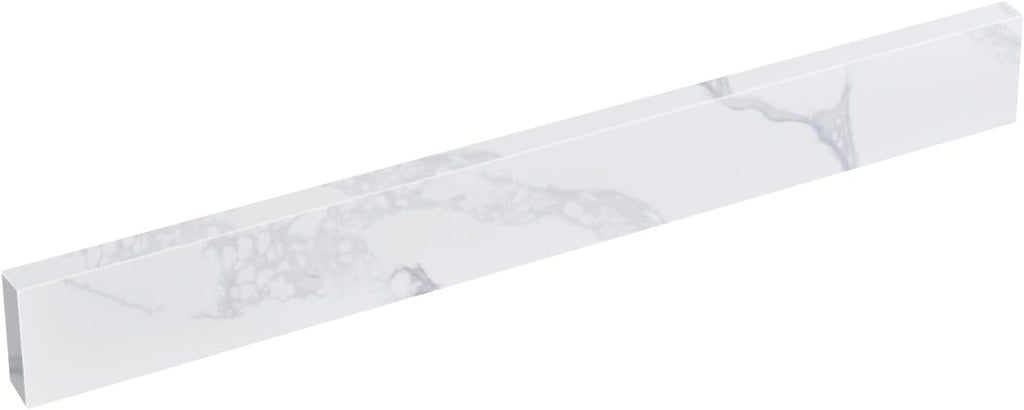 30 in. W x 22 in D Quartz Vanity Top in Calacatta Rocky, Vanity Sink Top with Assembled Single Drop-in Sink, Pre-Drilled Single Faucet Hole Countertop with 4" H Backsplash