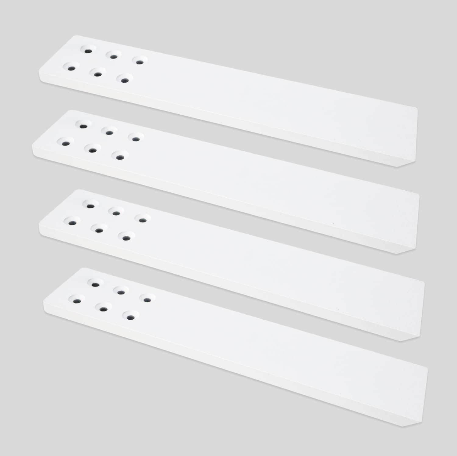 Countertop Support Bracket 4 Pack 12" Lx 2.5" W Hidden Black Knee Wall Support Countertop Bracket 3/8" Thick Heavy Duty for Quartz/Granite/Wood/Concret Countertops Screws Included