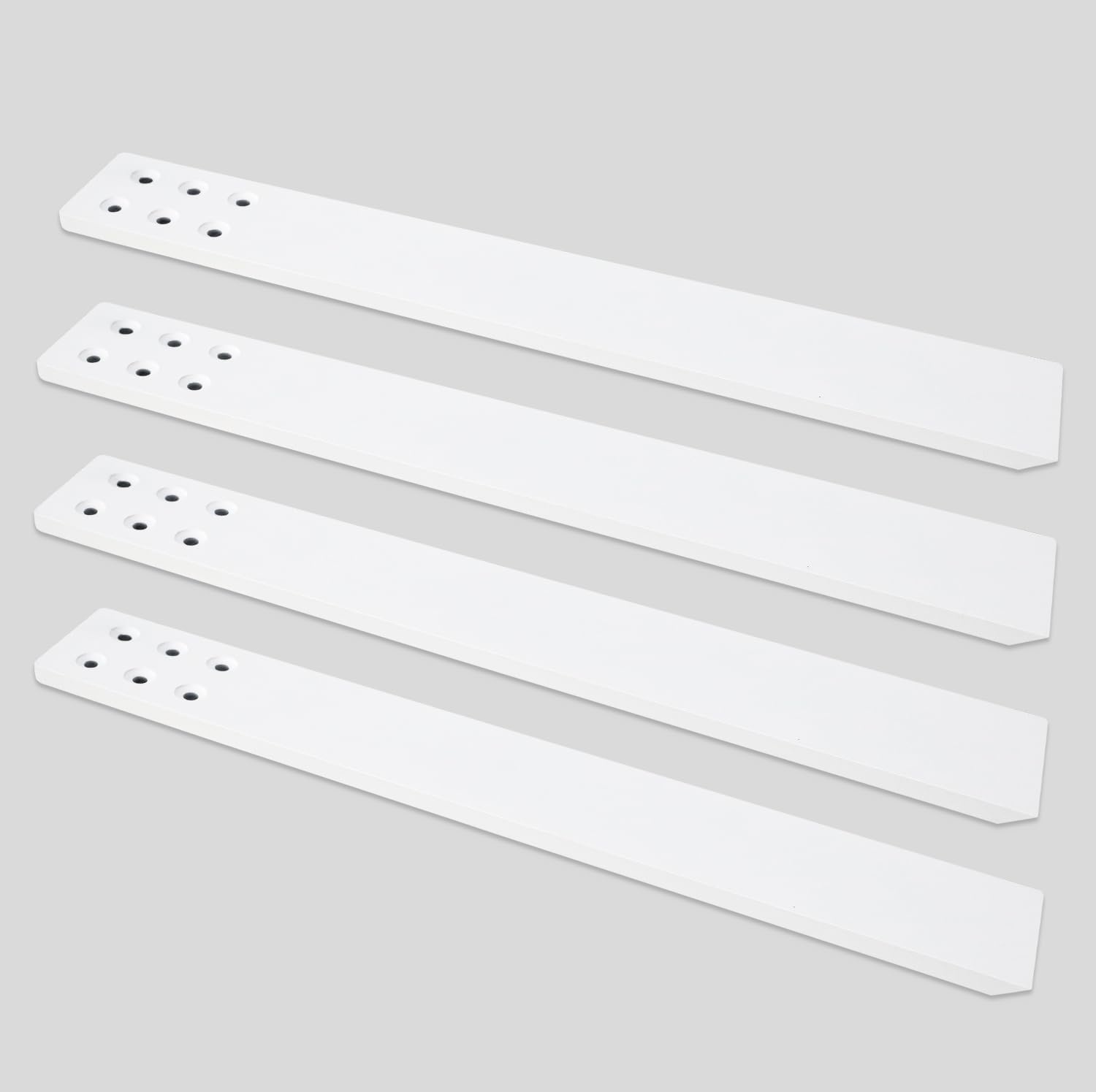 Countertop Support Bracket 4 Pack 12" Lx 2.5" W Hidden Black Knee Wall Support Countertop Bracket 3/8" Thick Heavy Duty for Quartz/Granite/Wood/Concret Countertops Screws Included