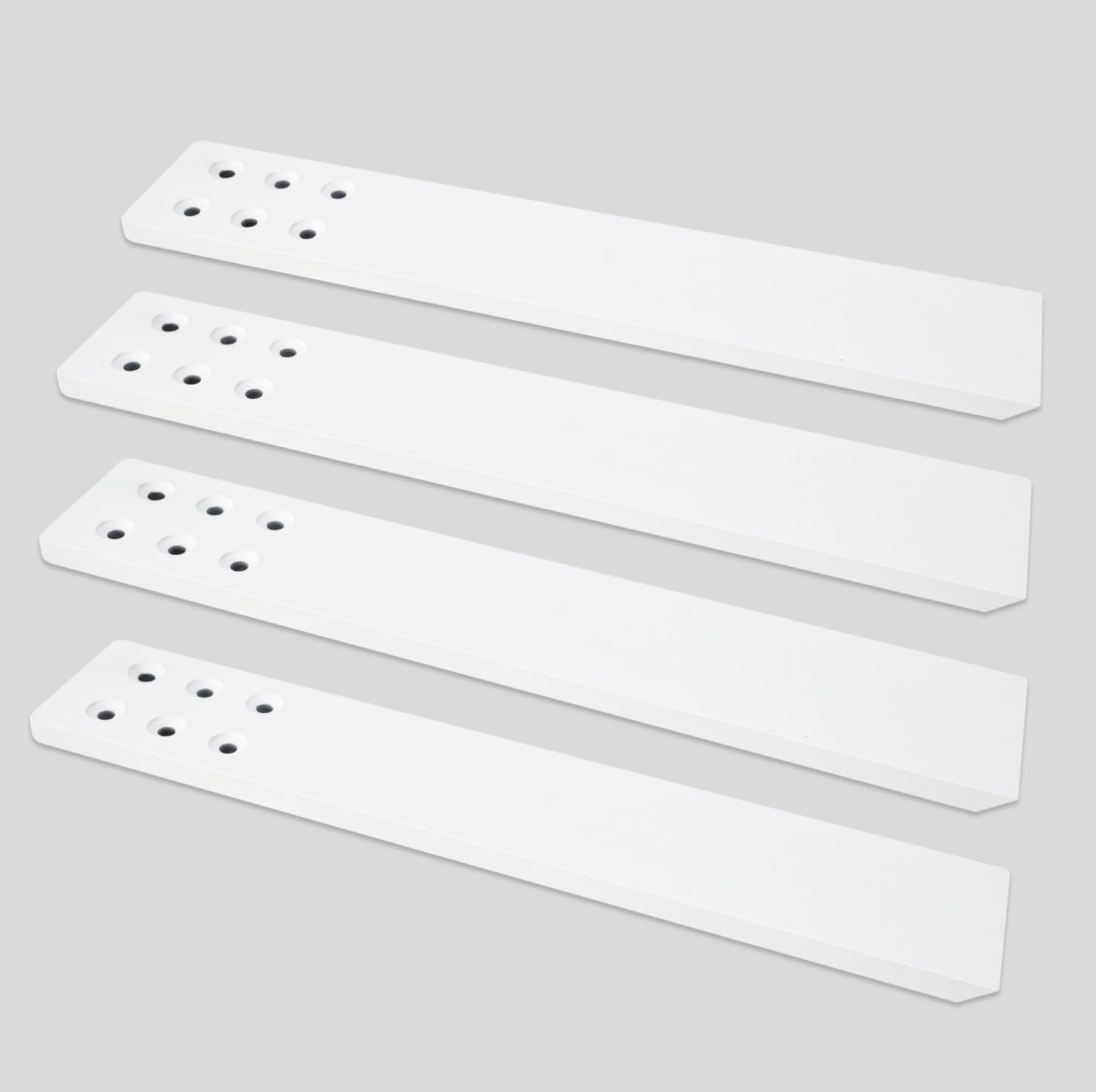 Countertop Support Bracket 4 Pack 12" Lx 2.5" W Hidden Black Knee Wall Support Countertop Bracket 3/8" Thick Heavy Duty for Quartz/Granite/Wood/Concret Countertops Screws Included