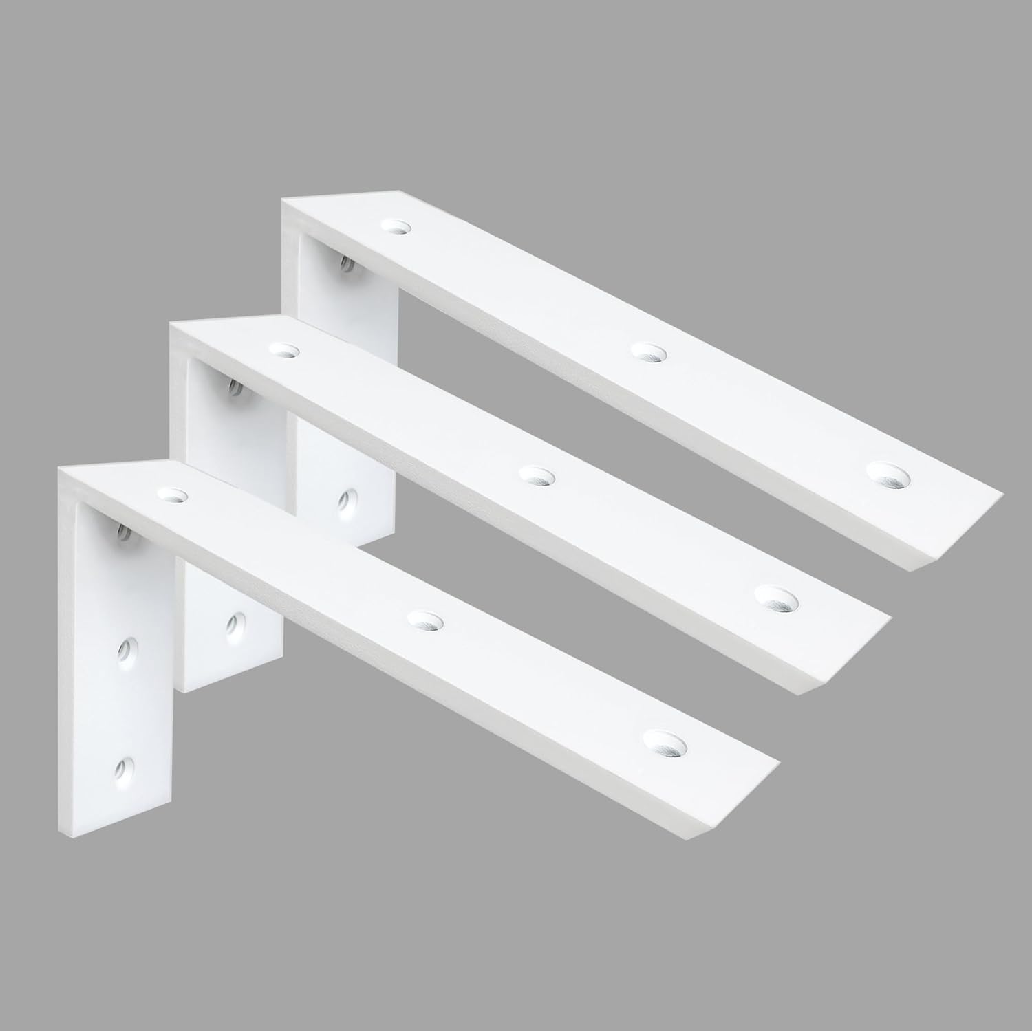 Countertop Support Bracket 3 Pack 12 inch Heavy Duty Granite Countertop Bracket 16" x 6" x 2 1/2" Shelf L Bracket Mantel Corbels for Quartz/Granite/Wood/Concret/ Laminate Countertops