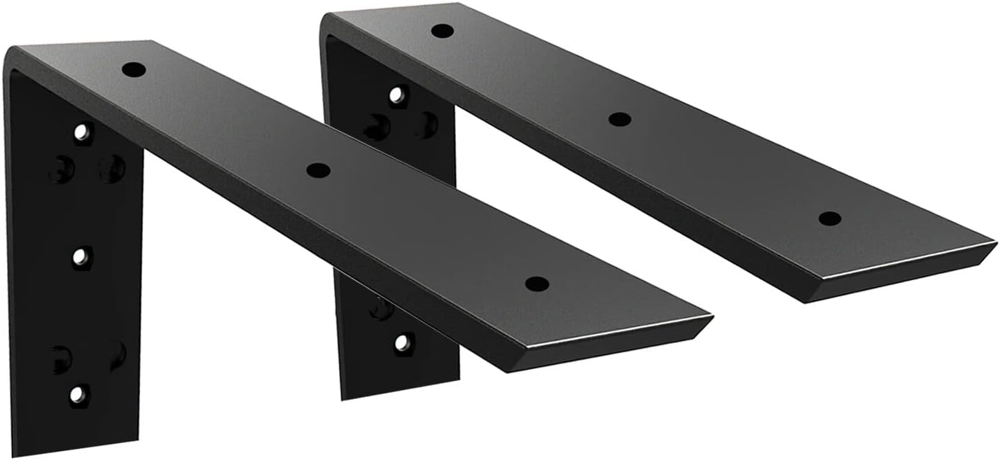 Countertop Support Bracket 3 Pack 12 inch Heavy Duty Granite Countertop Bracket 16" x 6" x 2 1/2" Shelf L Bracket Mantel Corbels for Quartz/Granite/Wood/Concret/ Laminate Countertops