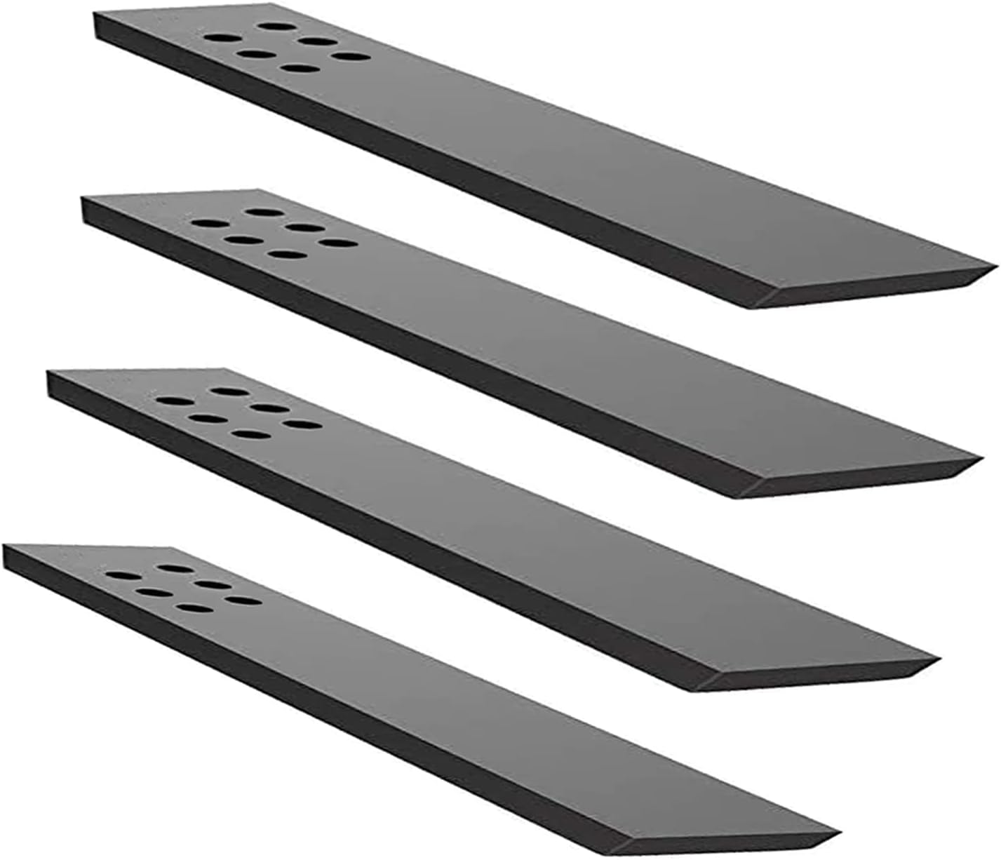 Countertop Support Bracket 4 Pack 12" Lx 2.5" W Hidden Black Knee Wall Support Countertop Bracket 3/8" Thick Heavy Duty for Quartz/Granite/Wood/Concret Countertops Screws Included