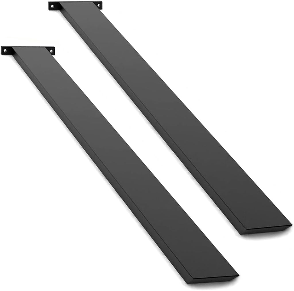 Hidden Island Countertop Support Bracket 2 Pack Black 36 Inch Heavy Duty Granite Countertop Bracket Iron Island Support Brackets for Granite Quartz Wood