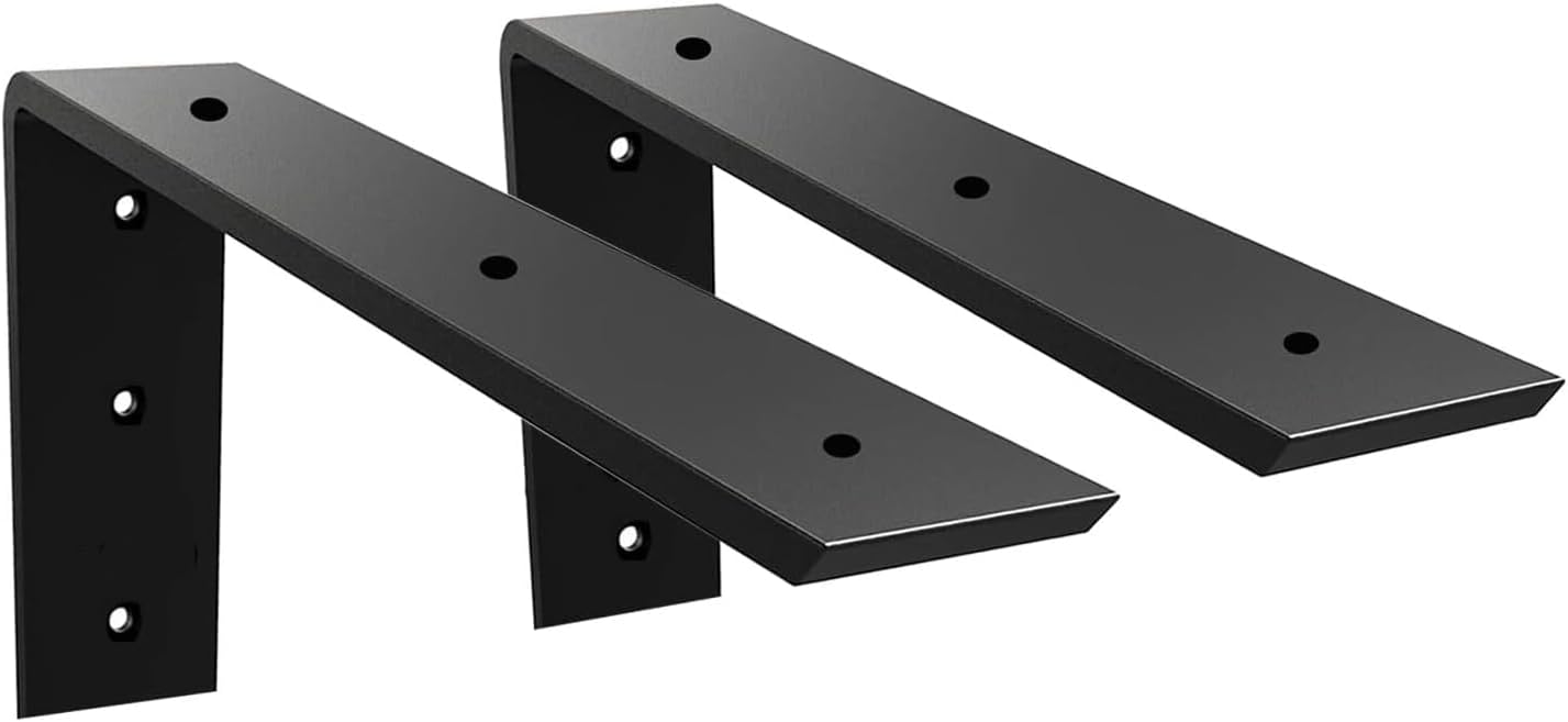 Countertop Support Bracket 3 Pack 12 inch Heavy Duty Granite Countertop Bracket 16" x 6" x 2 1/2" Shelf L Bracket Mantel Corbels for Quartz/Granite/Wood/Concret/ Laminate Countertops