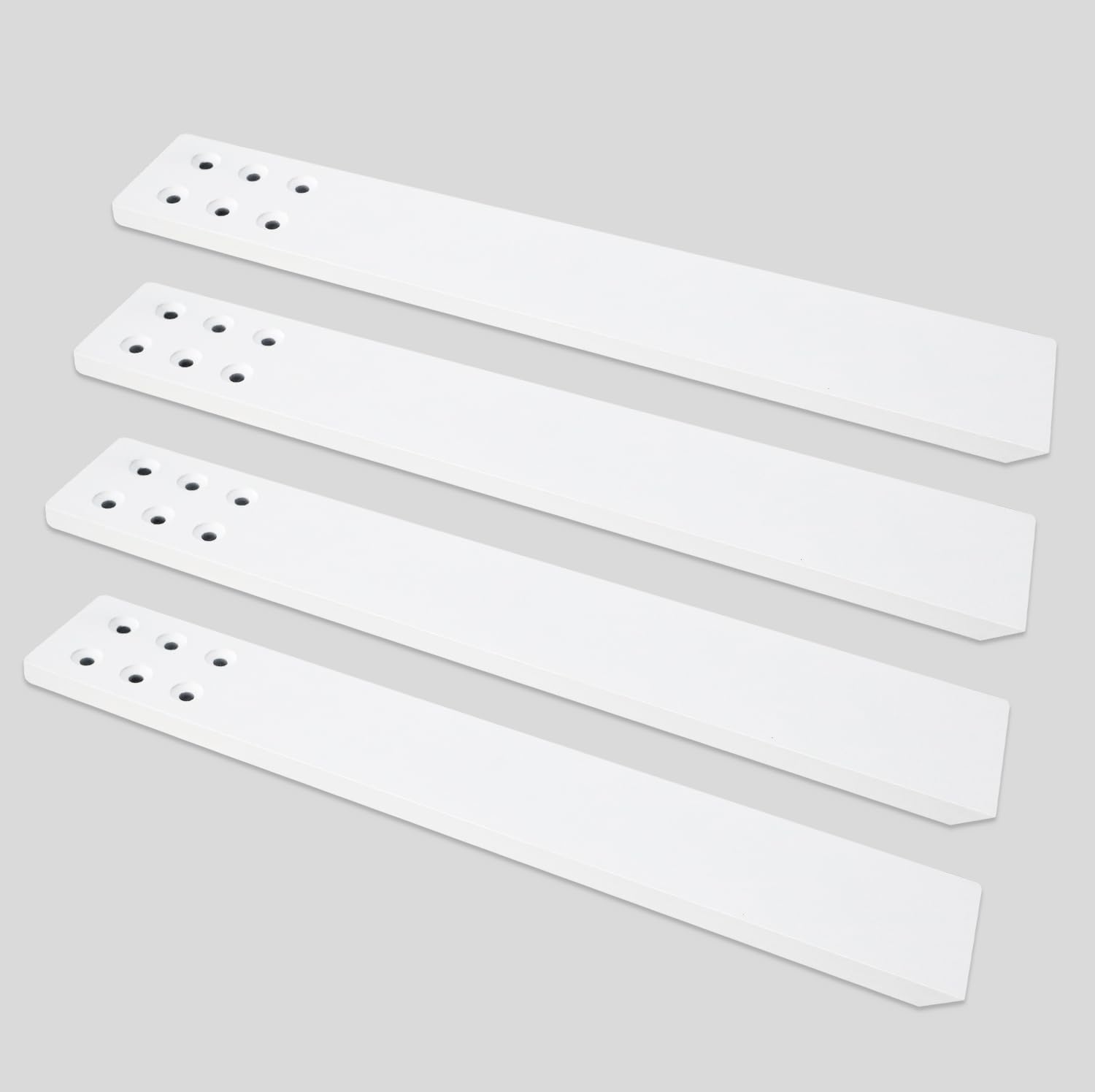 Countertop Support Bracket 4 Pack 12" Lx 2.5" W Hidden Black Knee Wall Support Countertop Bracket 3/8" Thick Heavy Duty for Quartz/Granite/Wood/Concret Countertops Screws Included