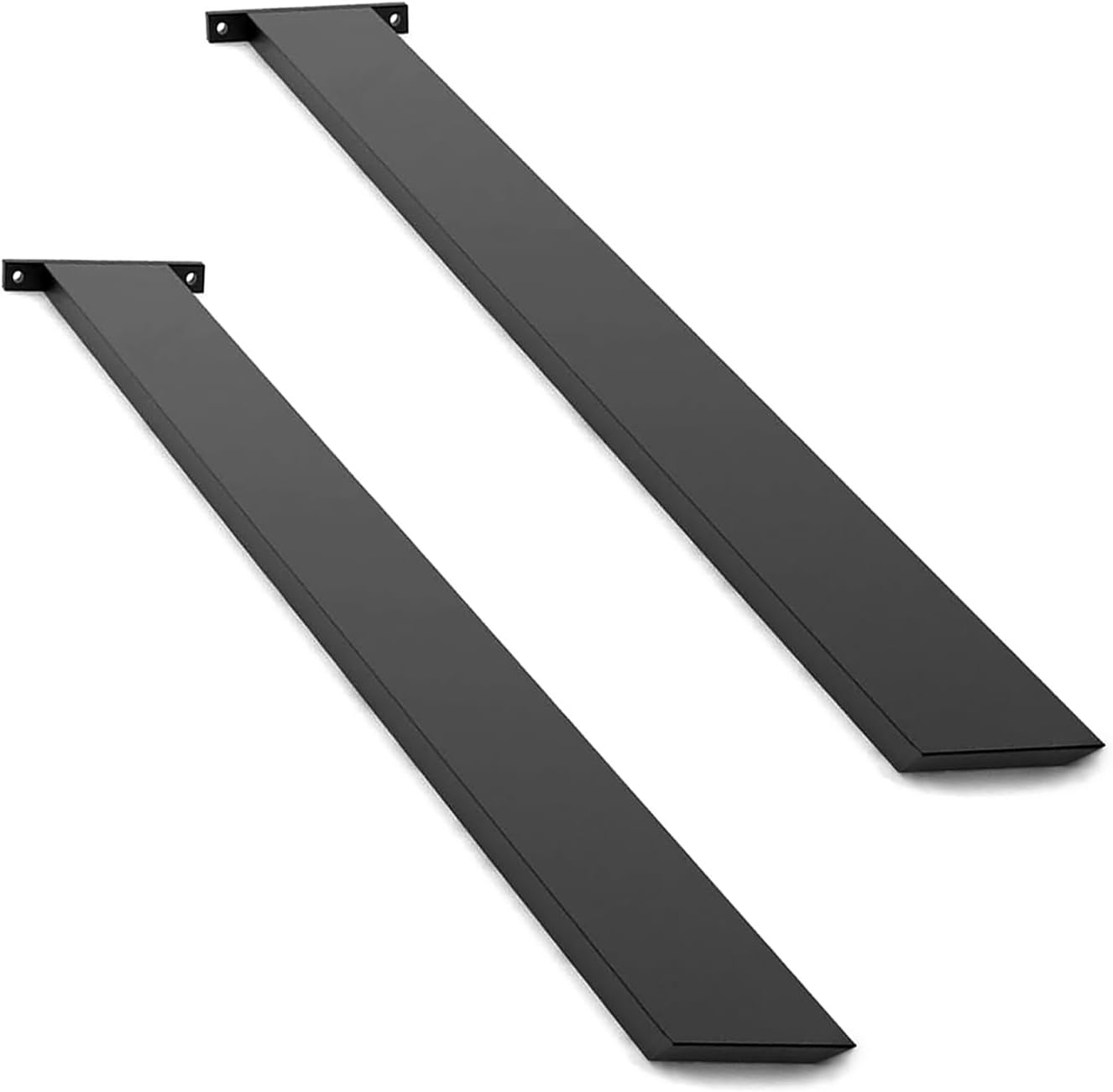 Hidden Island Countertop Support Bracket 2 Pack Black 36 Inch Heavy Duty Granite Countertop Bracket Iron Island Support Brackets for Granite Quartz Wood