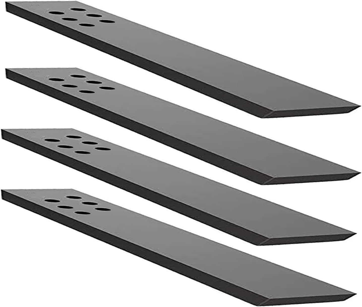 Countertop Support Bracket 4 Pack 12" Lx 2.5" W Hidden Black Knee Wall Support Countertop Bracket 3/8" Thick Heavy Duty for Quartz/Granite/Wood/Concret Countertops Screws Included