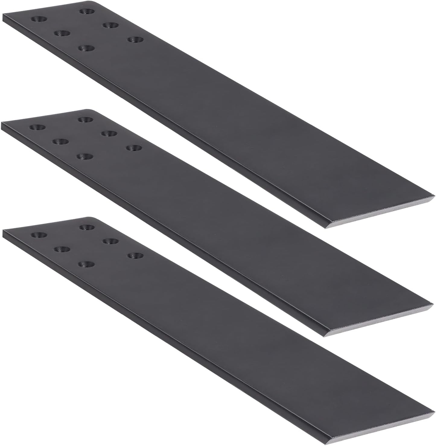 10 Inch Countertop Support Bracket, 3 Pack Solid Iron Heavy Duty Hidden Flat Floating Shelf Brackets, Top Mount Knee Wall Support Mantel Bracket Hardware for Wood Granite Quartz Countertop