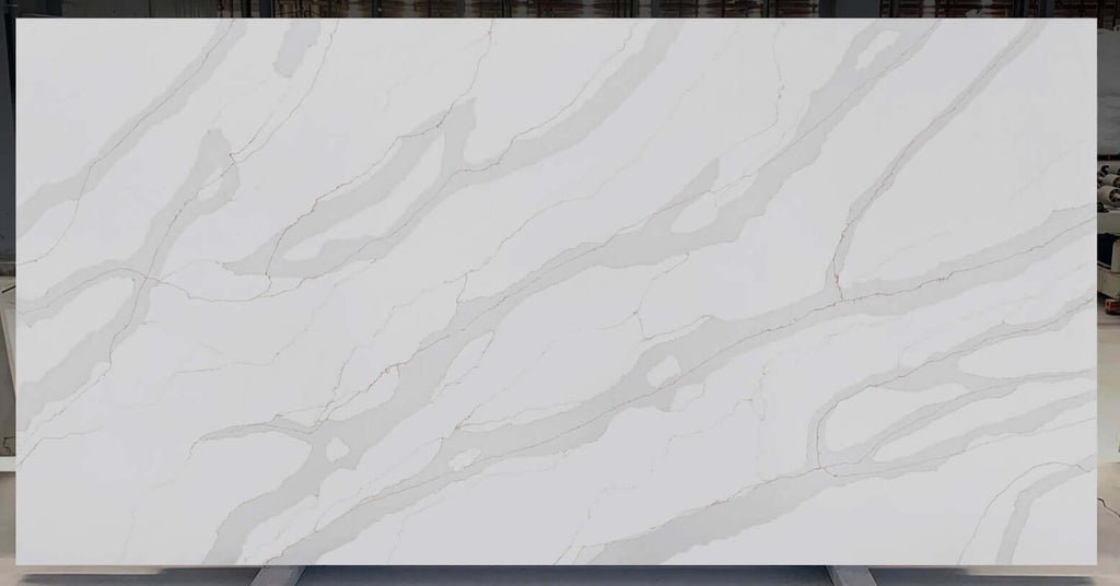 VNQ8010 Calacatta Gold Quartz Slabs Vietnam