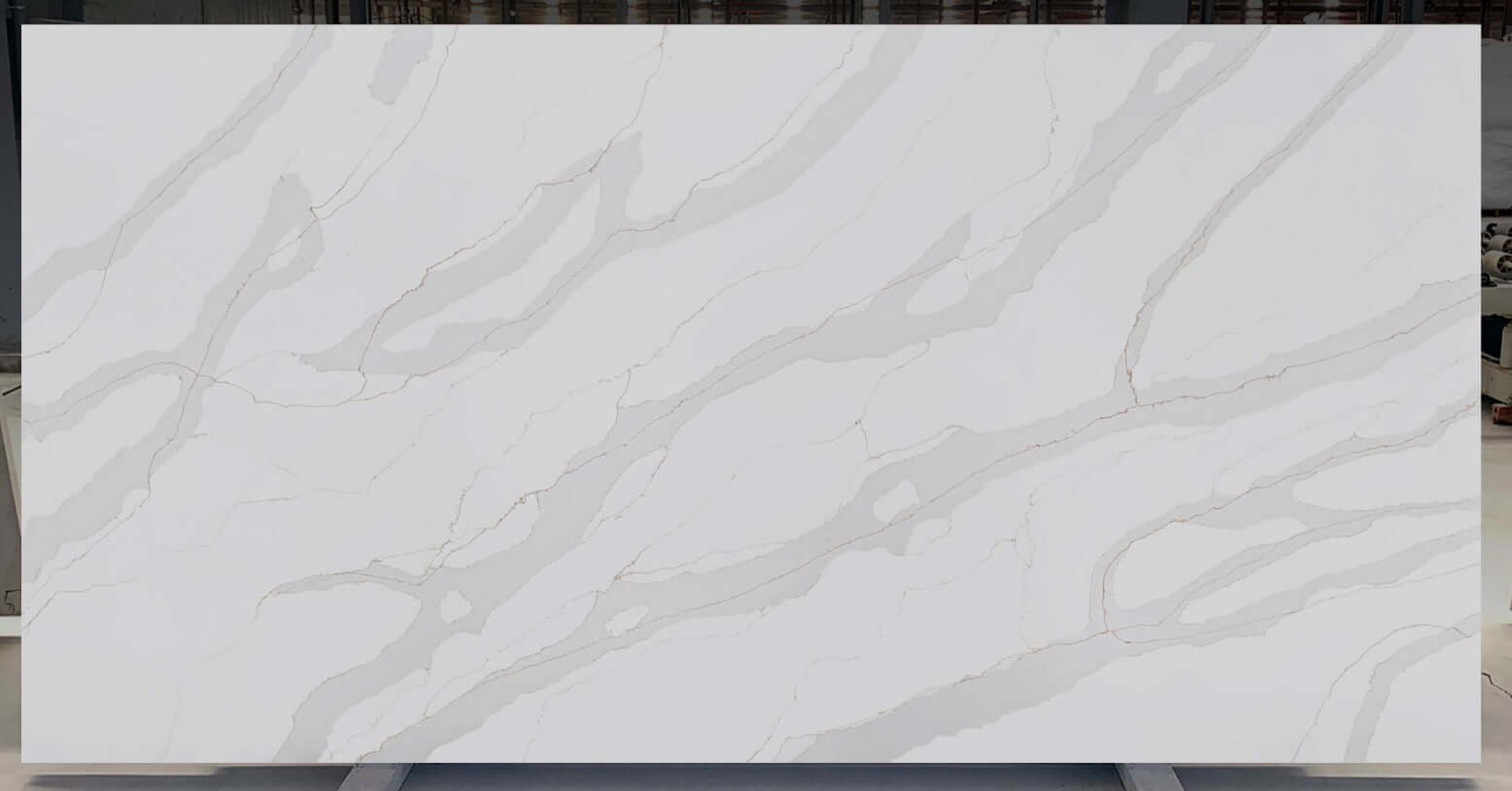 VNQ8010 Calacatta Gold Quartz Slabs Vietnam