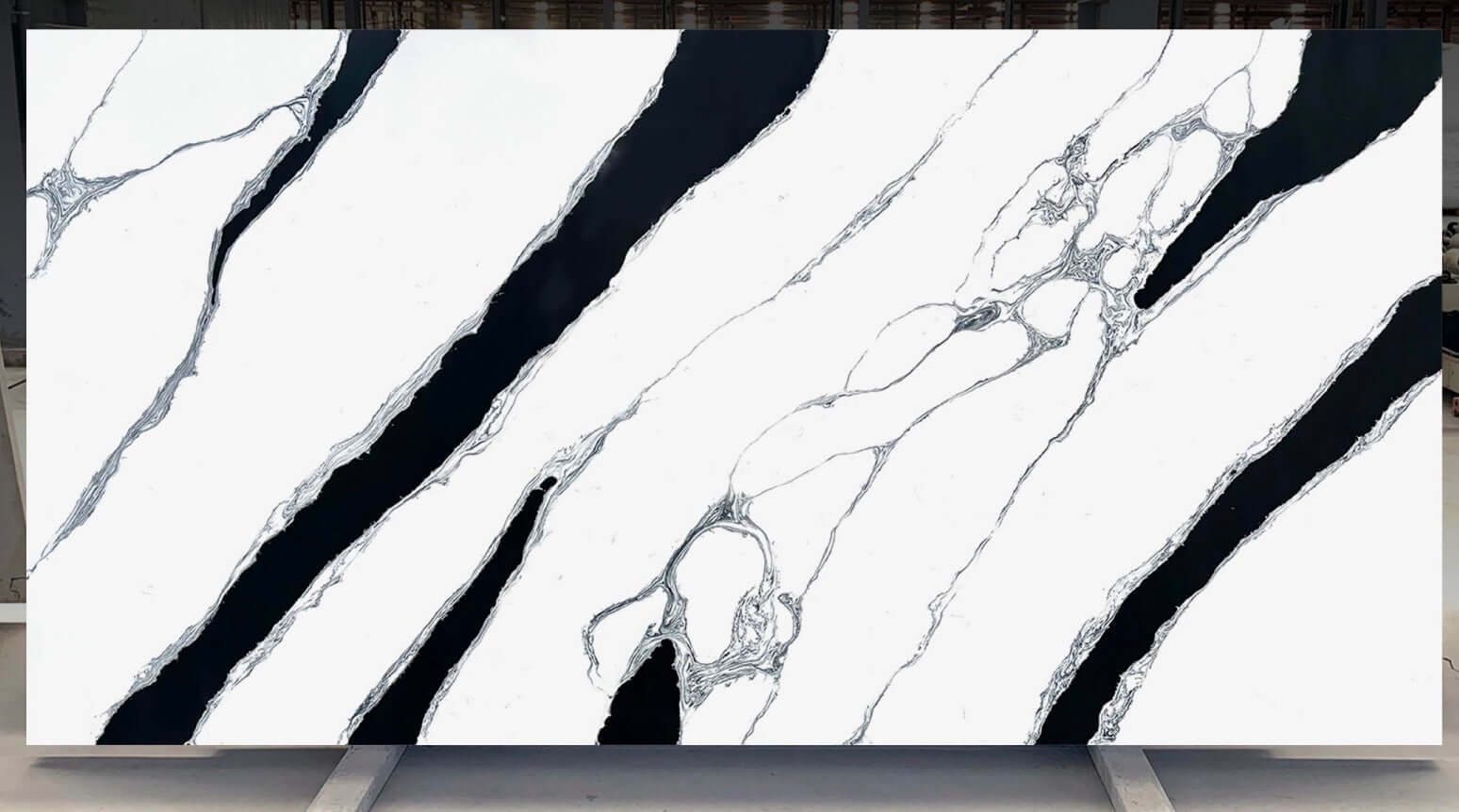 VNQ8015 Pando White Quartz Slabs Vietnam