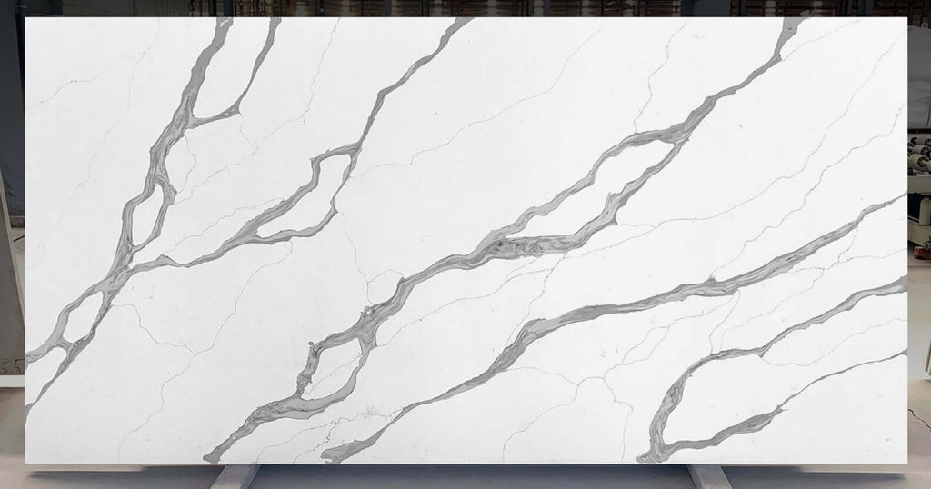 VNQ8027 Calacatta Quartz Slabs Vietnam