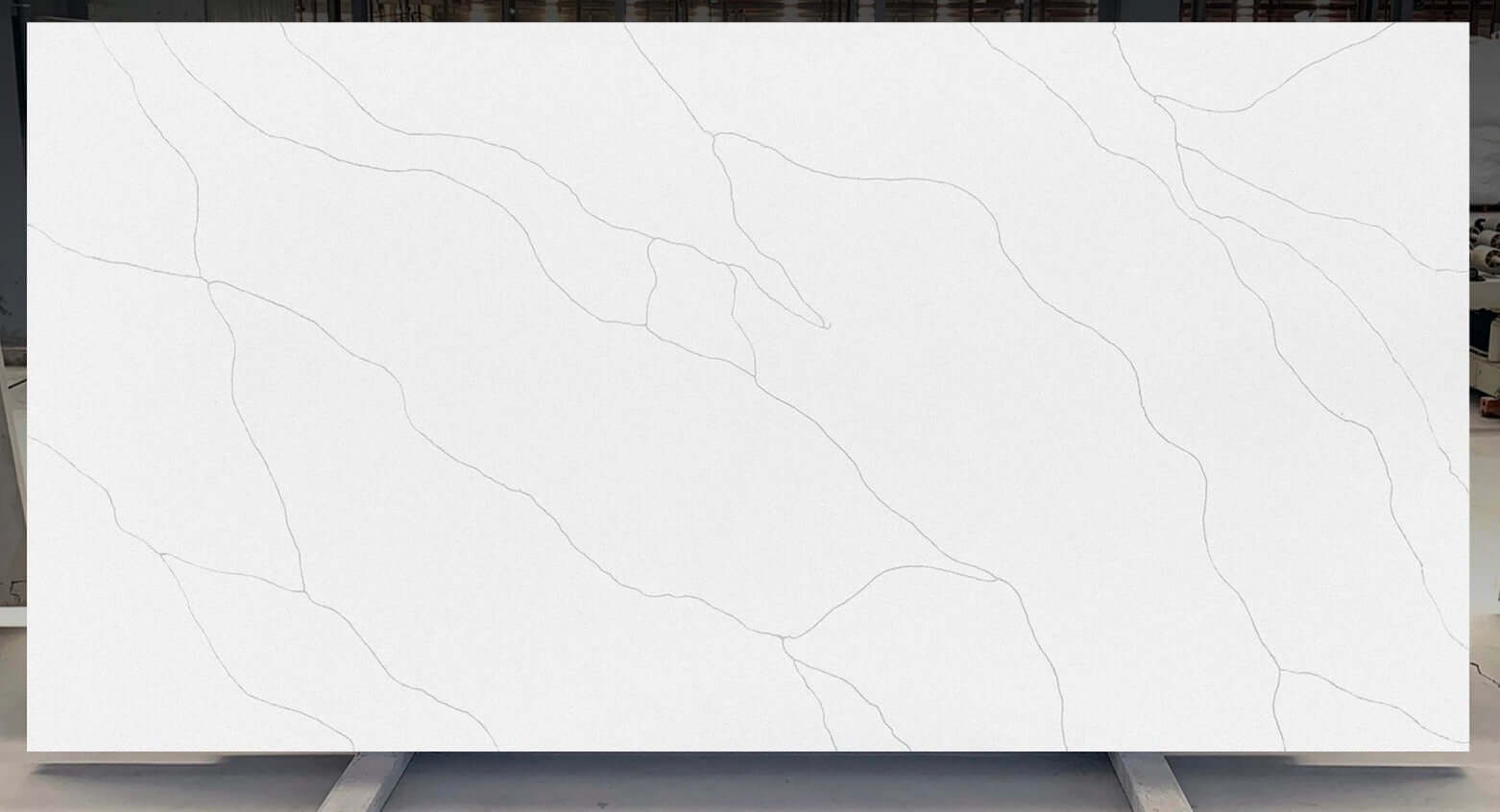 VNQ8035 Calacatta Line Quartz Slabs Vietnam