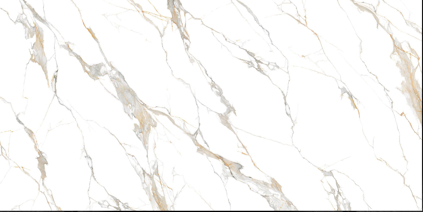 AL01-Calcatta Printed Full Body Quartz Slabs 126''x63''