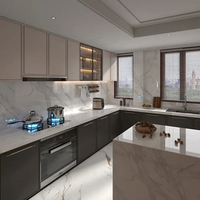 Calacatta Artificial Quartz Stone Countertop Slabs Vietnam Quartz Slabs