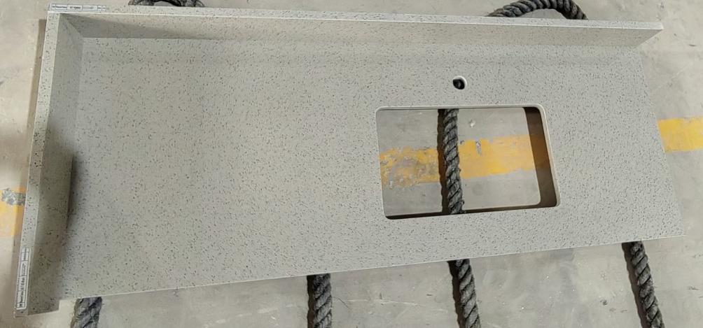 Sparkling Taupe Quartz Slabs Vietnam