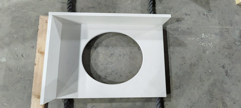 VNQ2011 Organic White Quartz Slabs Vietnam