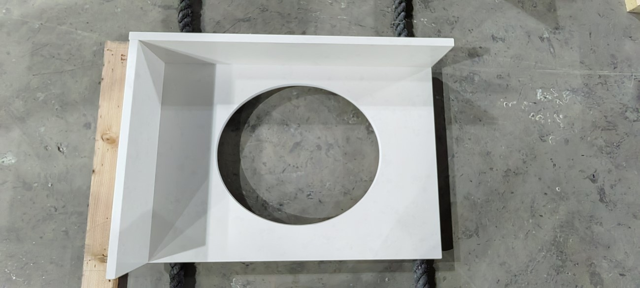 VNQ2011 Organic White Quartz Slabs Vietnam