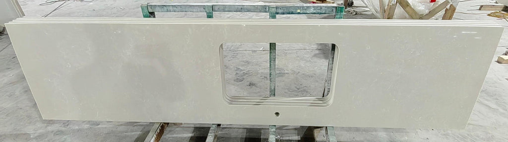 Mist Grey Calacatta Quartz Slabs Vietnam