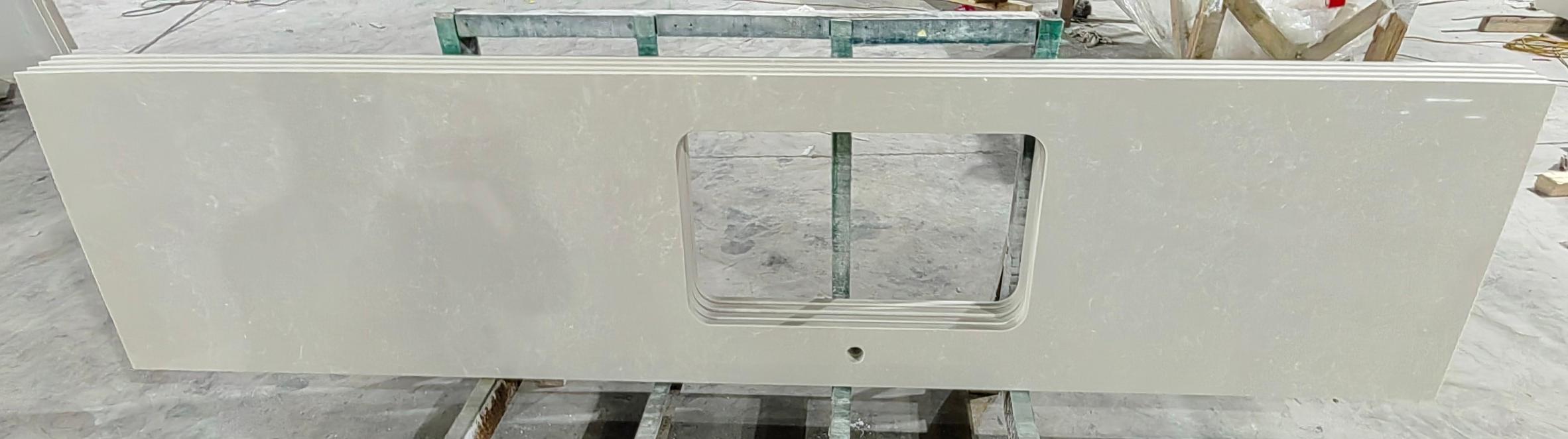 Mist Grey Calacatta Quartz Slabs Vietnam