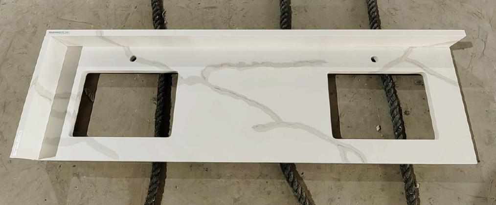 VNQ3015 Calacatta Classic Quartz Jumbo Slabs Vietnam