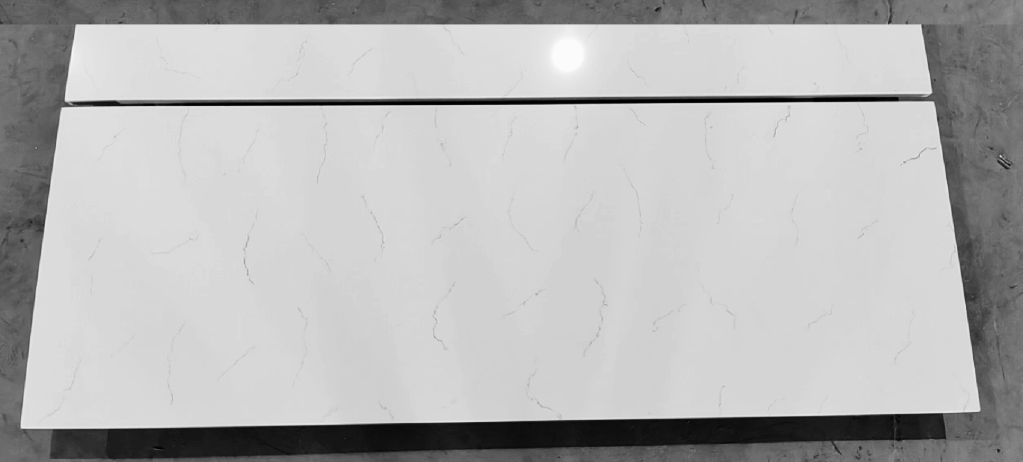 VNQ4304 Carrara White Quartz Slabs Vietnam