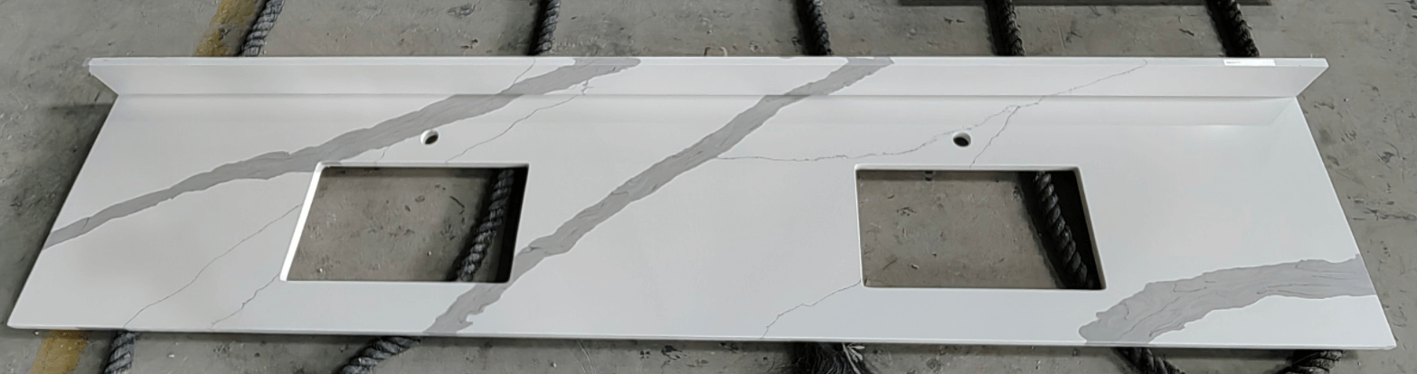 Calacatta Leon quartz slabs Vietnam