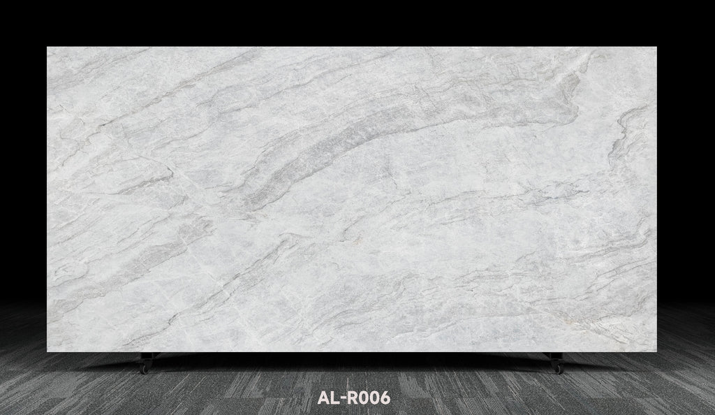 ALR06 Ham Grey Printed Quartz Slabs Vietnam